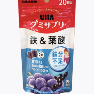 UHA Gummy Supplement Iron & Folic Acid 20 days (40 gummies) Acai Mix Flavor