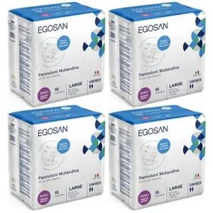 Fraldas EGOSAN COMFORT MAXI 9G L (4×15 uni)