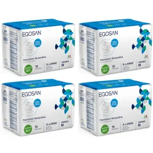 Fraldas EGOSAN COMFORT SUPER 8G XL (4×15 uni)