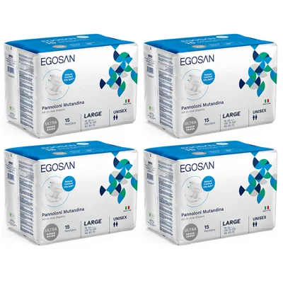 Fraldas EGOSAN COMFORT ULTRA 10G L (4×15 uni)