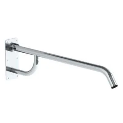 Barra de apoio HCARESOL para sanitário fixo à parede inox (bilateral – ponta para baixo)