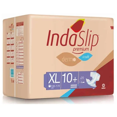 Fraldas INDASLIP PREMIUM XL10 PLUS (20 uni)