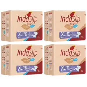 Fraldas INDASLIP PREMIUM XL10 PLUS (4×20 uni)