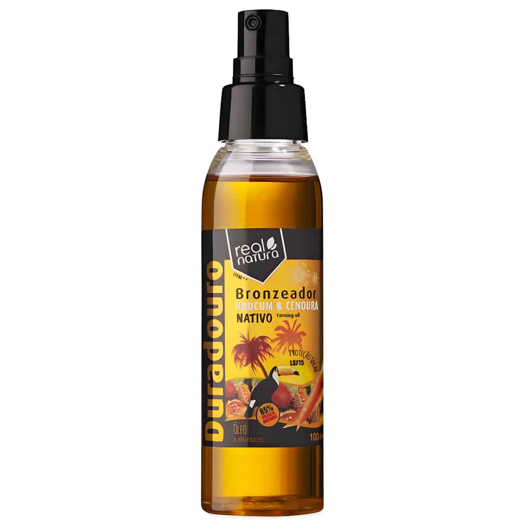 Aceite Bronceador Urucum + Zanahoria FPS15 100ml Real Natura