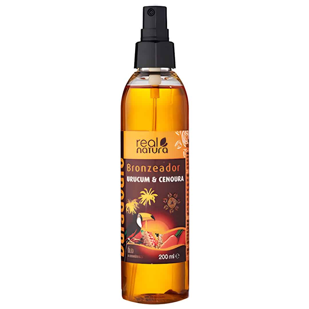 Urucum + Carrot Tanning Oil SPF15 200ml (6.76 fl oz) Real Natura