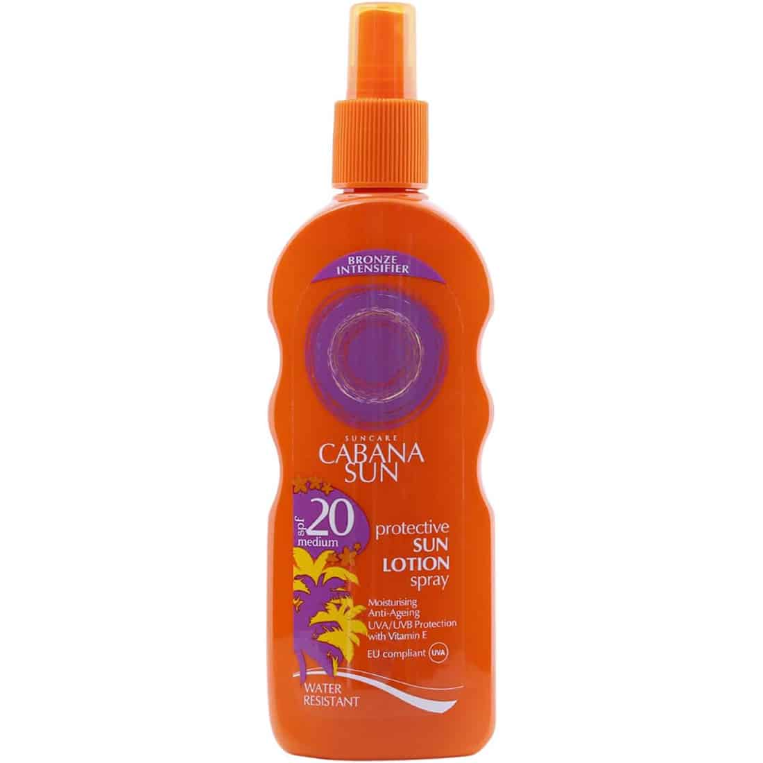 SPF 20 Sunscreen Lotion Spray 200ml Cabana Sun