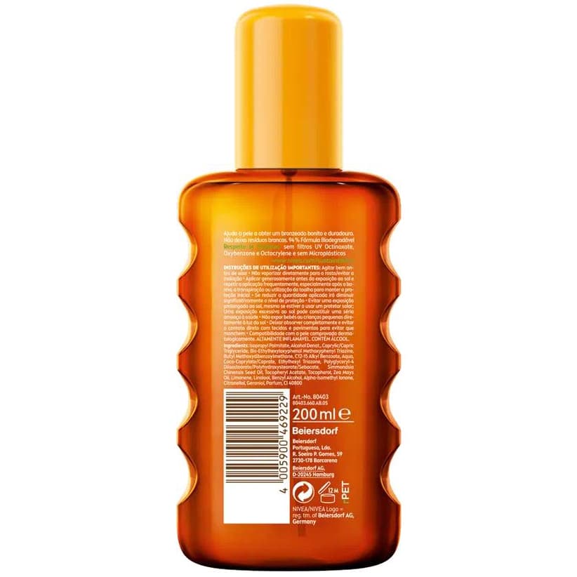 Intense Bronze Carrot Oil Spray SPF6 200ml (6.76 fl oz / 0.44 lbs) Nivea - Image 4