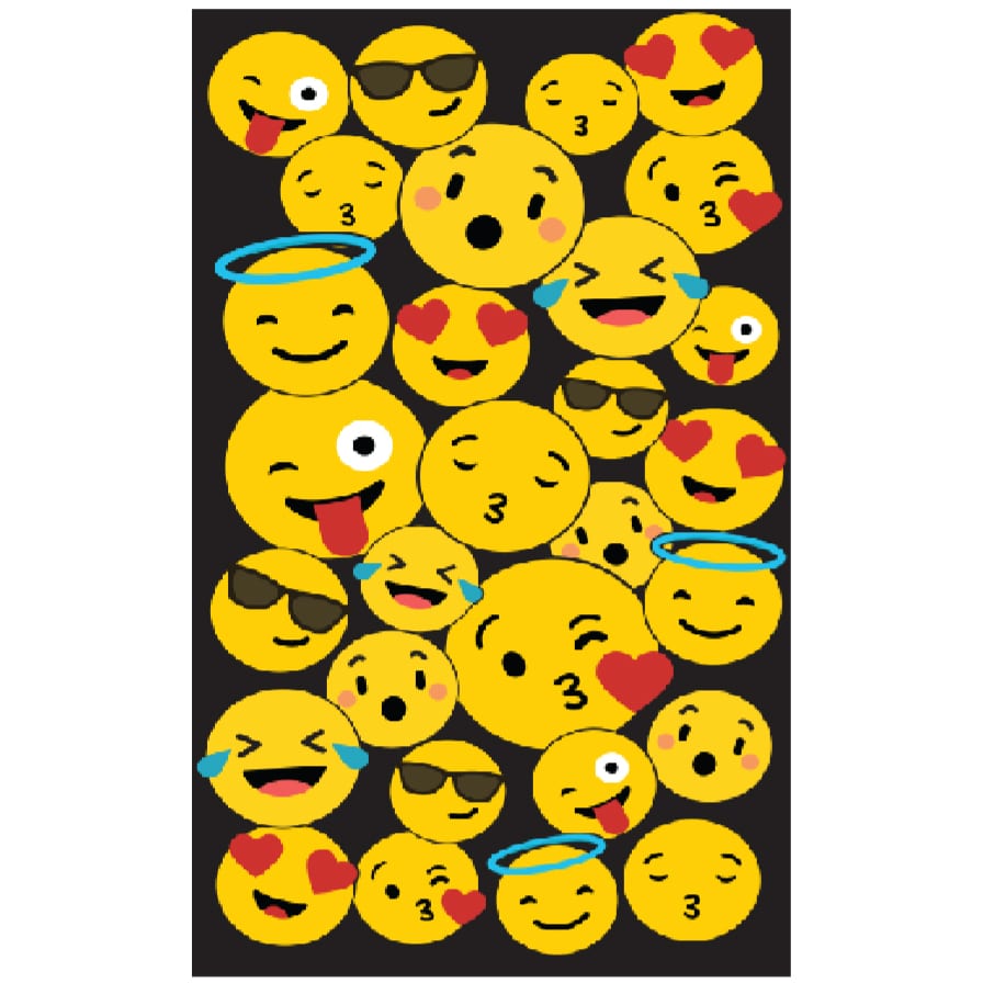 Toalha de Praia Microfibra Emojis