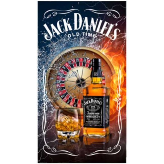 Jack Daniels Casino Microfiber Beach Towel