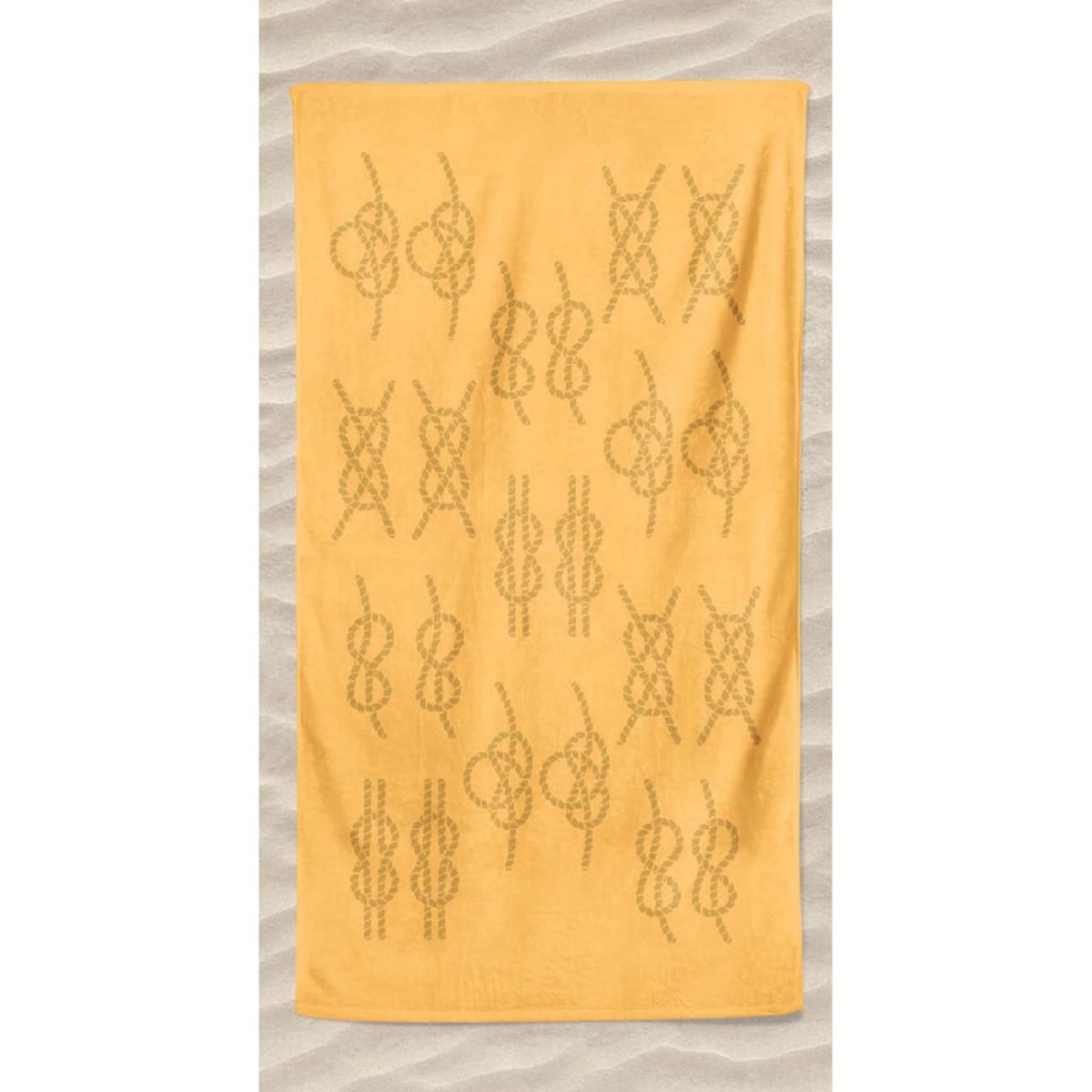 Embossed Maritime Knots Microfiber Beach Towel
