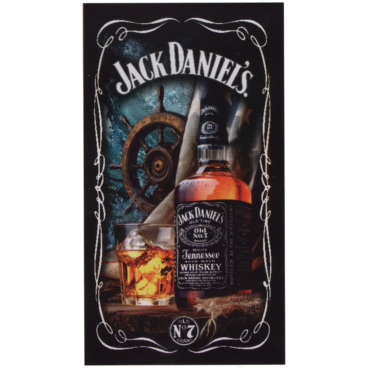 Jack Daniels Rudder Microfiber Beach Towel