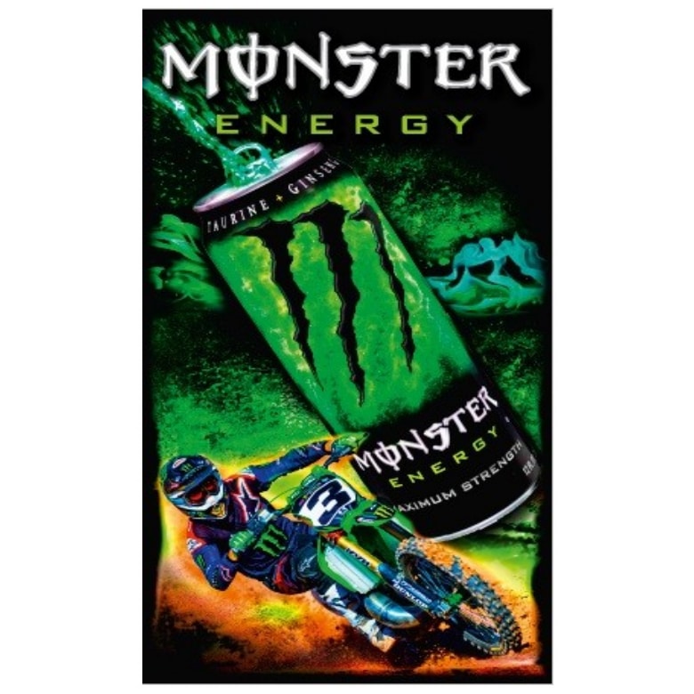 Toalha de Praia Microfibra Monster Energy