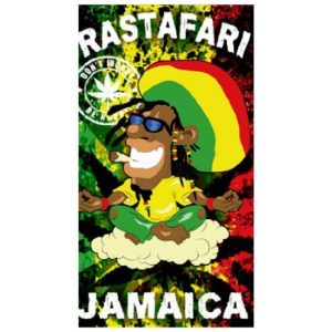 Toalha de Praia Microfibra Rastafari Jamaica