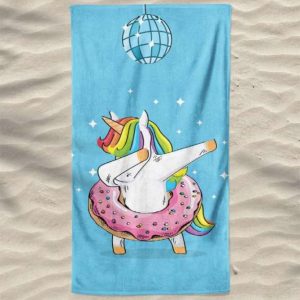 Toalla de Playa Microfibra Unicornio Bailando