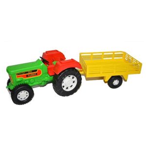 Tractor de Juguete con Remolque Desmontable de Colores Irmel