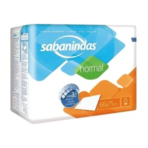Resguardos descartáveis SABANINDAS NORMAL 60×75 (25 uni)