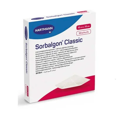 Apósitos de alginato de cálcio SORBALGON CLASSIC (10 uni)