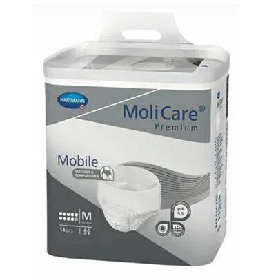 Cuecas-fraldas MOLICARE MOBILE 10 GOTAS M (14 uni)