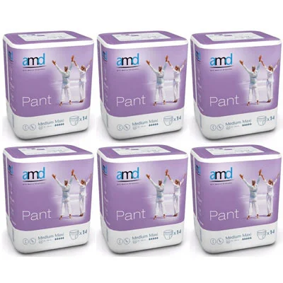 Cuecas-fraldas AMD MAXI M (6×14 uni)