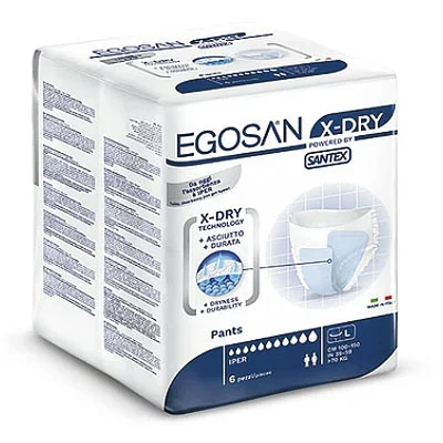 Cuecas-fraldas EGOSAN X-DRY HIPER 10G L (6 uni)