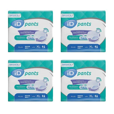 Cuecas-fraldas ID PLUS XL (4×14 uni)